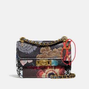 Coach Kaffe Fassett Print Troupe Crossbody 78491 Black/Multi EUC